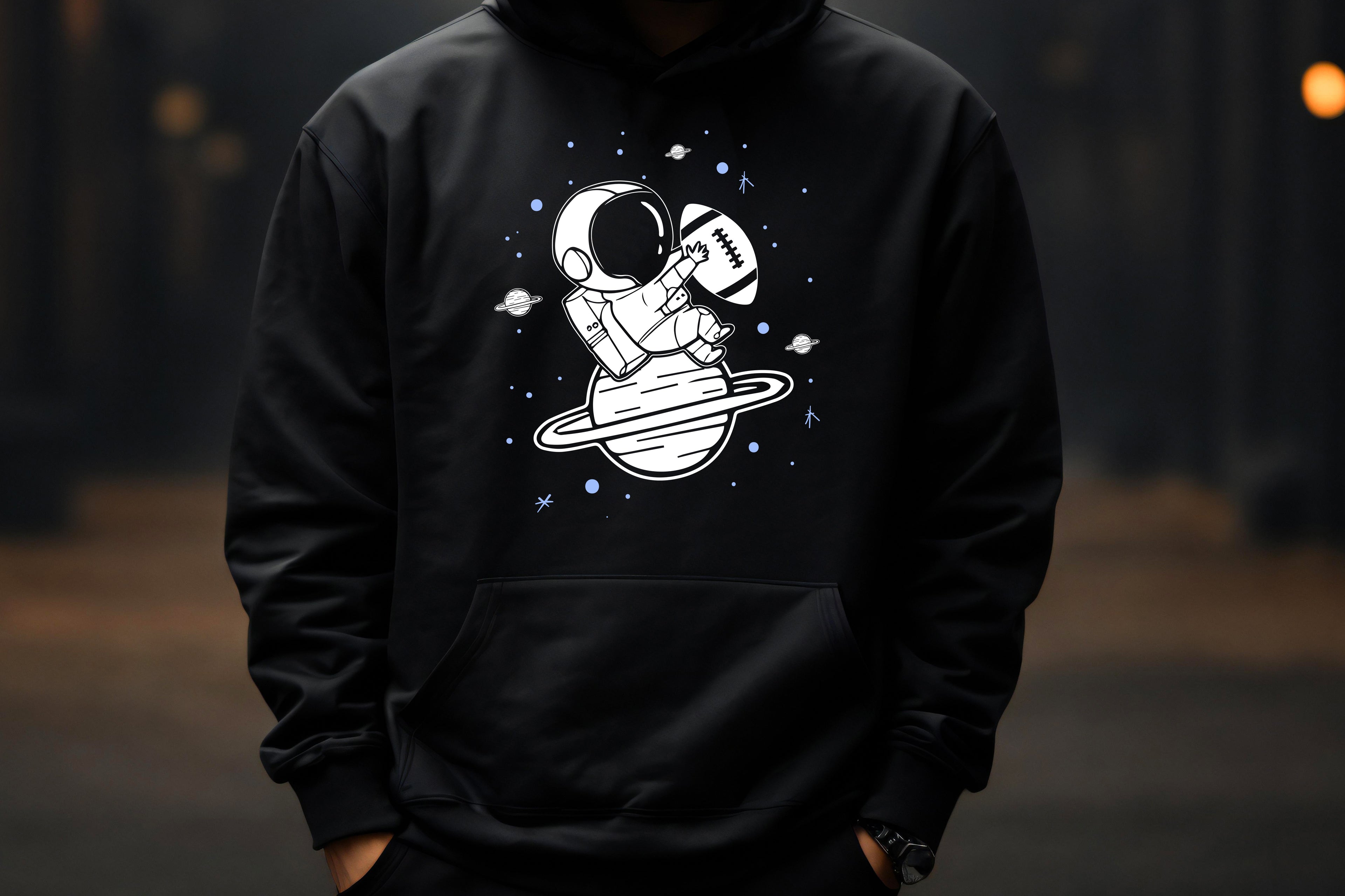 Astronaut Hoodie – “Space Football Explorer”
