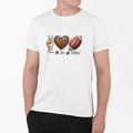 Peace • Love • Football T-Shirt