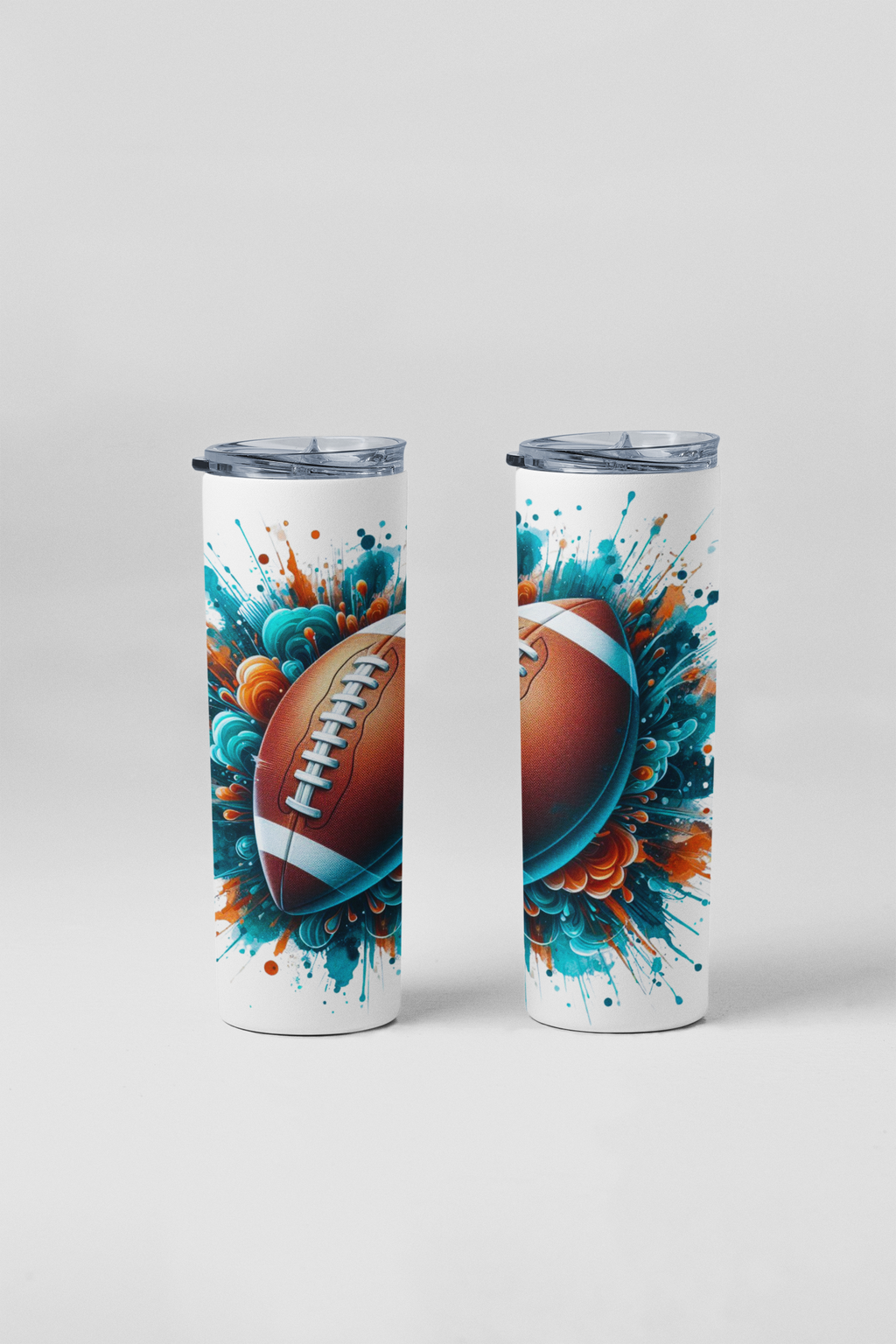 Orange-Blue Game Day Tumbler
