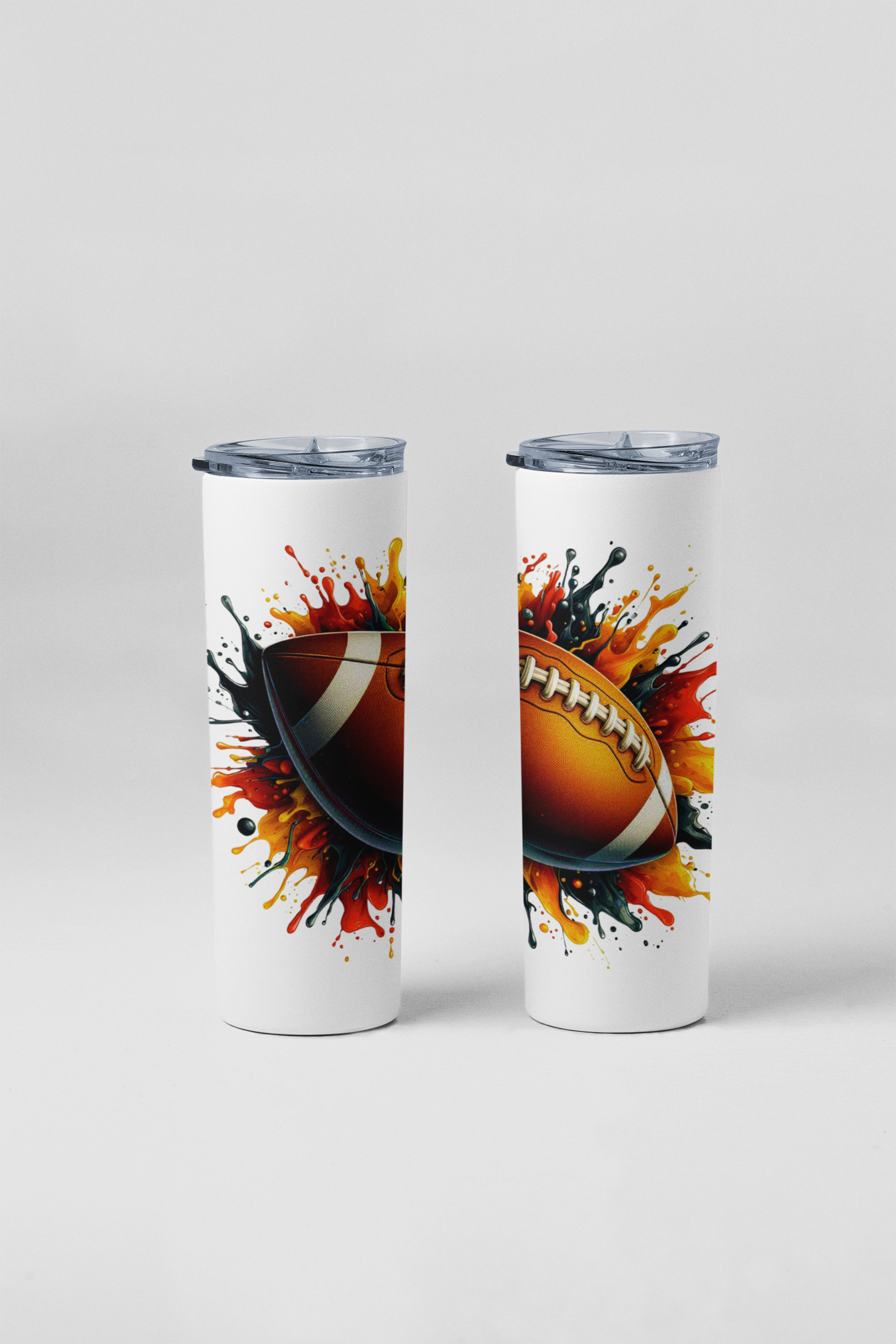 Game Day Splash Tumbler – Black-Red-Gold Edition